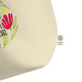 Cherish Each Moment Spring flowers Hygge Lifestyle Inspirational Quote Large Organic Tote Bag, Bags - Shopping bags, $ 29.00, A Moment Of Now™